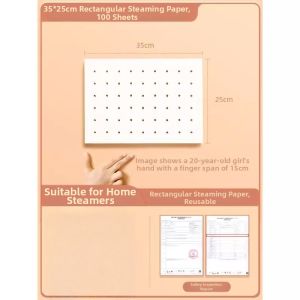 KUWUBIANJING | Food Grade Disposable Steamer Paper Pad 16x22cm
