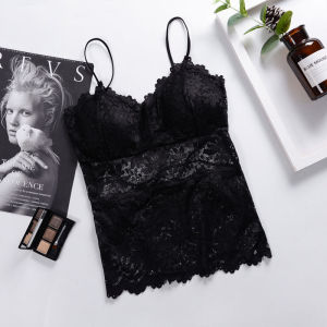 Ren Dây Áo Bralette Mùa Hè Nữ Có Miếng Lót Ngực Chống Ánh Sáng Yếm Bể Dài Phong Cách