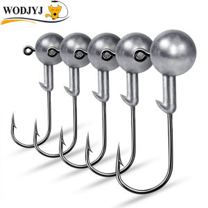 Móc Câu Jig Đa Năng 1g-28g Có Ngạnh Thép Carbon Cao Cấp Mồi Giả Mềm Dành Cho Cá Vược Cá Lóc Cá Mú