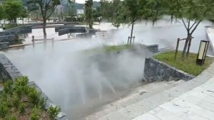 หัวพ่นหมอก หัวพ่นไอหมอก ข้อต่อที่ใช้คู่กัน สร้างวิว