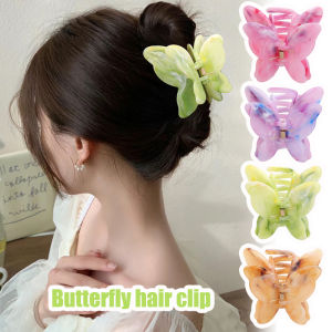 Korean Style Candy Color Butterfly Hairpin Girl Fashion Sweet Rose Camellia Shark Clips Headwear Hair Accessories