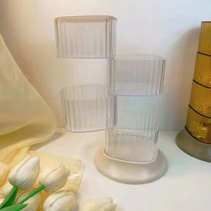 Jewelry Box Jewelry Barrettes Head Rope Dormitory Bedroom Dustproof Desktop Transparent Storage Organize Box Jewelry Box Plastic