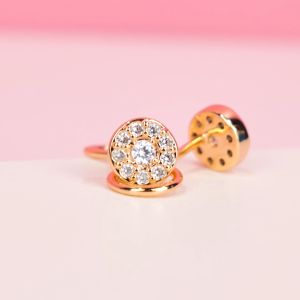 Collexion Emille Earring Studs Lapis Emas Gold Plated CX56210007G