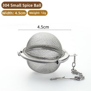 Stainless Steel 304 Seasoning Ball Soup Flavor Treasure Seasoning Box Ball Spice Package Tea Leaf Seasoning Ball Filter Ball Tea Strainer