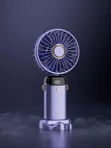 พัดลมมือถือ พัดลมพกพา ลมแรง ปรับได้100ระดับ พัดลมขนาดเล็ก ชาร์จ USB Fan พัดลมไร้สาย