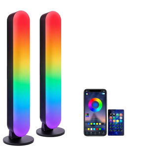 ไฟแถบ LED อัจฉริยะ 1/2 แพ็คพร้อมรีโมทคอนโทรลสำหรับห้อง เกม ทีวี และการตกแต่งงานปาร์ตี้ - ซิงค์กับเพลง โคมไฟตั้งโต๊ะ RGB