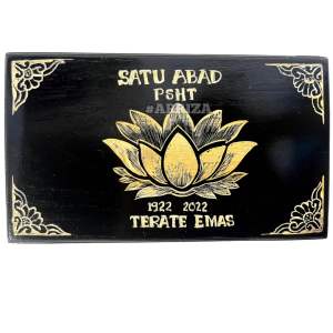KOTAK MORI PSHT KAYU JATI UKIR TERATE EMAS (FREE UKIR NAMA) TEMPAT PENYIMPANAN SABUK MORI PENCAK SILAT SETIA HATI TERATE 1922