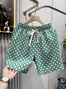 Hawaii Wind Quick Dry Shorts Casual Loose Beach Pants Summer Ice Silk Thin Breathable Men Women Couple Fourths Sports Shorts