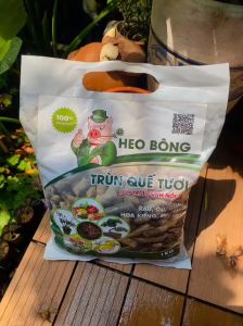 Túi 1kg Phân Trùn Quế hữu cơ 100% dạng viên nén đã qua xử lý dùng tốt cho mọi cây trồng hiệu Heo Bông