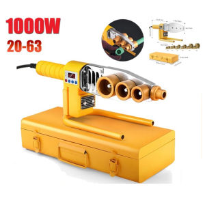 Pipe Welding Machine 1000W Pipeline Welding Iron Plastic Welding PB/PP/PP/PPR Pipe Heating Heat Melt Tool 63/32 Type Abrasive