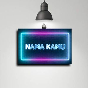 POSTER KAYU CUSTOM  NAMA Kalian hiasan DINDING/DEKORASI KAMAR/KEREN