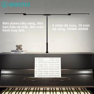 Đèn LED Siêu Sáng 4 Đầu Đàn Piano Có Kẹp 50 Chế Độ Điều Chỉnh Độ Sáng Cổ Ngỗng Linh Hoạt Bàn Làm Việc Tại Nhà Đèn Đọc Sách Chăm Sóc Mắt