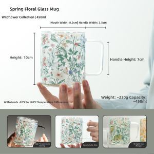 LOTUS BLUE | Beautiful New Design Glass Cup For Women