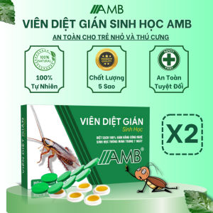 Thuốc diệt gián sinh học AMB - Hộp 8 viên thuốc diệt gián - An toàn cho trẻ nhỏ và vật nuôi - Hiệu quả tận gốc