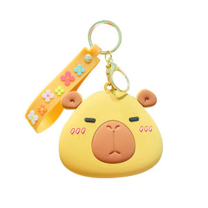 New Capibala Soft Rubber Wallet Dolphin Doll School Bag Hanging Accessories Earphone Bag Key Bag