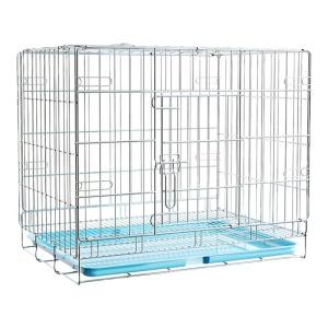 Stainless Steel Dog Cage Pet Cage with Toilet Easy to Clean for Small Medium Large Dogs Indoor Outdoor Dog Kennel JGPET Brand