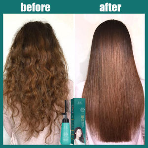 krim pelurus rambut/ soothing meluruskan lengket kembali/ alat pelurus rambut menghaluskan rambut wanita dan pria/ krim pelurus rambut tanpa pergi salon/krim pemulus keratin / rambut lurus permanen dan pelembut dengan sisir 180ml