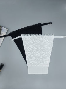 ลูกไม้ V คอ Bandeau TOP One- Piece ชุดชั้นในสตรีเซ็กซี่ชุดชั้นในไม่มีร่องรอยฤดูร้อน COVER-Up Bra PURE สีรูปแบบ