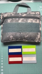Patch_Velcro dán Phản Quang Bạcmặt gai dán lên quần áo baloViền Thêu Tinh Xảo