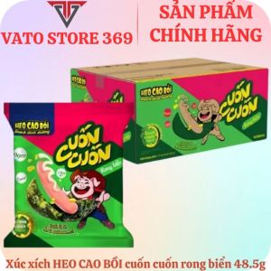 Xúc xích cuốn cuốn cuộn rong biển HEO CAO BỒI gói 49.5g
