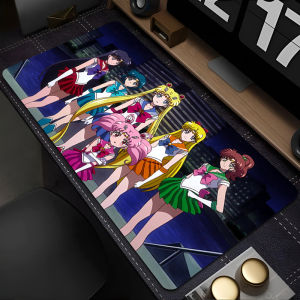 Bandai | Kawaii Anime S-Sailor Moons Lớn Mở Rộng Miếng Lót Chuột Chống Sờn Để Bàn Thảm Cao Su Máy Tính Chơi Game Bàn Phím Phụ Kiện