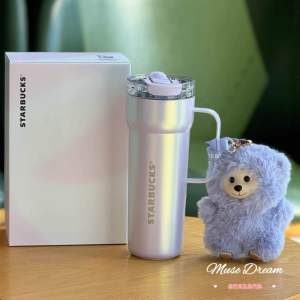 ♡Ready Stock♡ STARBUCKS Ocean of Romance Stainless Steel Tumbler with Plush Charm