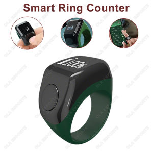 Digital Ring Counter Bluetooth APP Control OLED Display Silent Touch Type-C Rechargeable Muslims Ring Prayer Finger Counter