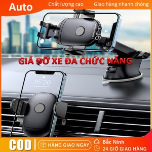 GIÁ ĐỠ ĐIỆN THOẠI Ô TÔ 360 Độ Kẹp Điện Thoại Ô Tô Đa Năng 3 Chức Năng Gắn Trên Xe Ô Tô Hiện Đại chắc Chắn Giá đỡ kép