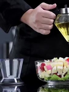 Bình Đựng Mật Ong/siro Bằng Thủy tinh/ABS Thân Thiện Với Môi Trường Có Tay Cầm Dùng Làm Lọ Đựng Bánh Ngọt Dầu Ăn Gia Vị Và Lọ Đựng Tiêu