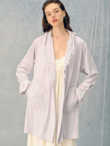 Gainreel | French Style Crystal Fleece Thick Warmer Robe