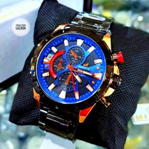 MIRETE PREMIUM Jam Tangan Pria Mirete Original Analog Tahan Air Bestseller Mewah Elegan Sporty Strap Logam Stainless Steel Import Berkualitas Murah // COD Bayar Di Tempat