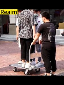 Troli Baja Kuat Tebal Tali Besi Ringan Lipat Troli Kecil Portable Hand Truck Lipat Troli