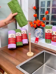 Kitchen Hand Tear Disposable Microfiber Cleaning Cloth Roll Super Absorbent Multi-Purpose Kitchen Rag Reusable Lap Dapur 手撕抹布 Cleaning Towel