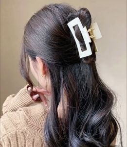 ✨SG SELLER ✨Hair clip milk coffee style Korean Style Fashion Hair Clamps Classic headdress accessories