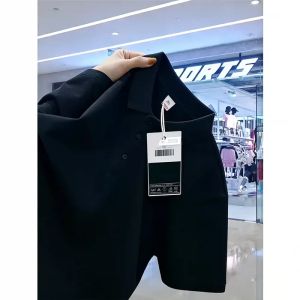 Breathable Hollow Ripped Polo Shirt