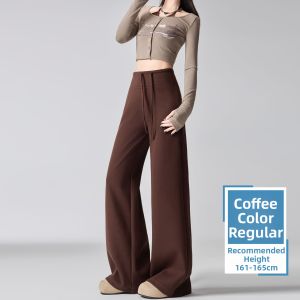 Brown Flared and Narrow Leg Sport Pants
