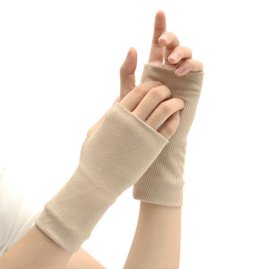 Skin Tone Mens and womens thick warm anti-freezing outdoor cycling gloves winter men Fitness driving Hide scars Touch Screen