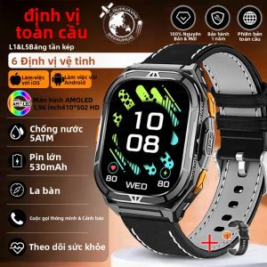 Đồng Hồ Thông Minh GUHUAVMI TANK X5 1.96 Inch AMOLED AOD GPS Hai Băng Tần Khả Năng Chống Nước 5ATM IP69K Thiết Kế Chắc Chắn Dành Cho Hoạt Động Ngoài Trời Pin 530mAh Theo Dõi Sức Khỏe Theo Dõi Giấc Ngủ Theo Dõi Nhịp Tim