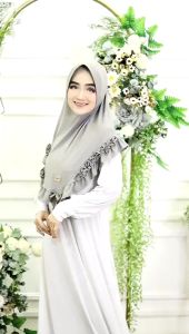 AliMaMa - JILBAB NAZIFA - Hijab Instant Kerudung Kurung Dewasa Jersey Airis Kaos Nyaman Murah Medan