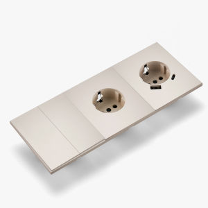 Skin Sensation USB A+C Wall Socket Button Light Switch Skin Feel Paint Integrated Panel Embedded Power Sockets DIY Combination