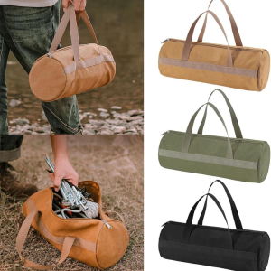 Large Capacity Camping Bag Oxford Double-Layer Storage Organizer with Premium Zipper Portable Tent Accessories Holder