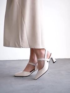 รองเท้าส้นสูงหัวแหลม เรียบง่าย ทันสมัย ​​หลากสี สไตล์ฝรั่งเศส สำหรับผู้หญิง