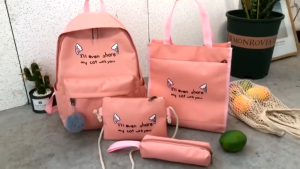SKM Korean Student School Backpack Shoulder Bag 4in1 Set BG482 Beg Sekolah