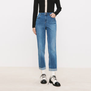 Koradior | Commute Style Straight Casual Denim Pants