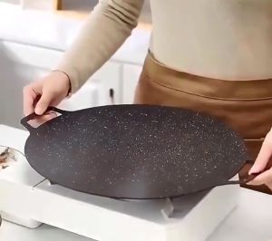 Korean grill pan BBQ Non-stick grill pan Outdoor Kitchen Cookware Frying Pan