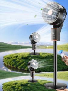 NOCCLILI Air Circulation Fan 2025 New Model Large Wind Power Bedside Floor Standing Remote Control Fan for Bedroom Home Use