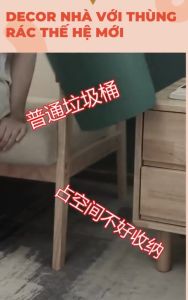 Thùng Rác Nắp Bật Nhấn Nút Tiết Kiệm Không Gian Chất liệu Nhựa Siêu Rẻo.Thùng rác nhà bếpvăn phòngnhà wc