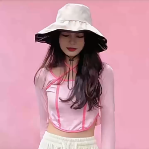 Topi Keren Anti Panas Sun Hat MZ030 Flap Leher Brim Lebar – Ringan Adem