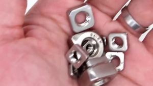 DIN557 304 Stainless Steel 7 Sizes Metric Square Nuts  Machine Screw Nuts Metric Coarse Thread - M3 M4 M5 M6 M8 M10 M12