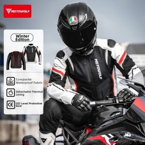 MOTOWOLF | Windproof Crashproof Warm Detachable Padding Motorcycle Racing Jacket